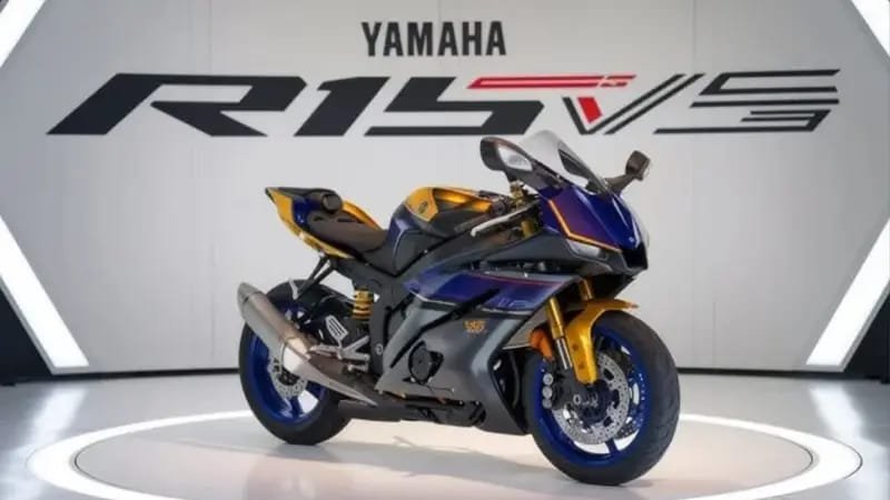 Yamaha R15 V5 – 155cc Powerful Engine, 19.5PS Power & 55kmpl Mileage, Dual Channel ABS Racer at ₹76,000!
